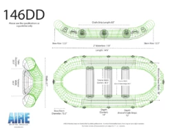 146DD Raft -KOKATAT Shop 146DD Wireframe