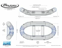 Tributary HD 13 Self Bailing Raft -KOKATAT Shop Trib Thirteen HD 2015 Wireframe