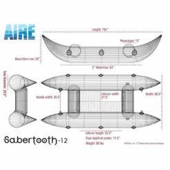 Sabertooth 12' Paddle Cat -KOKATAT Shop airecataraftsabertooth