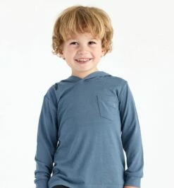 Toddler Bamboo Shade Hoody -KOKATAT Shop shade hoody slate blue toddler 3